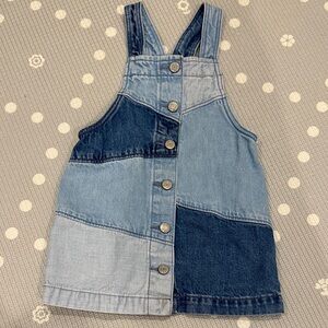 GAP Kids Denim Patchwork Overalls